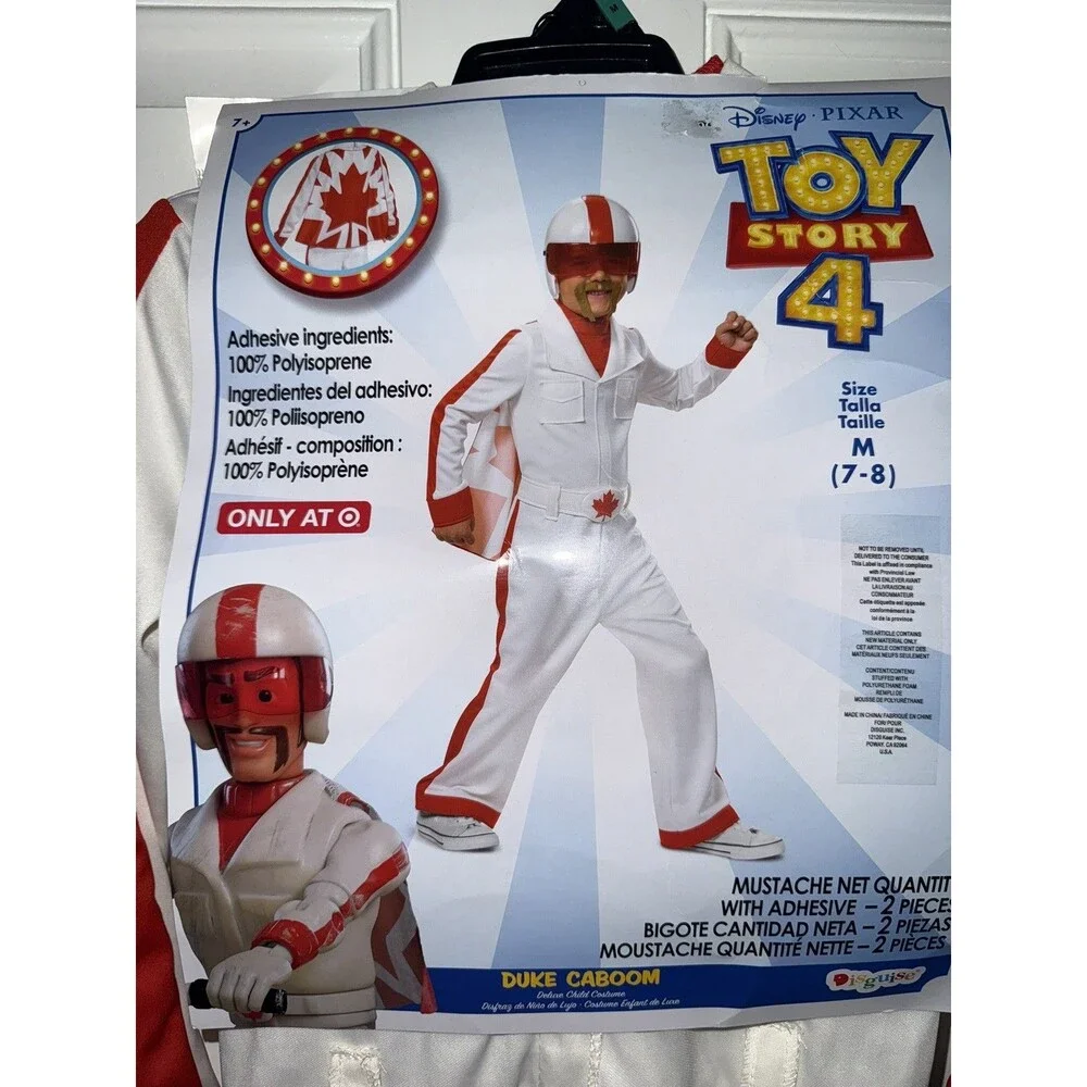 Disney Toy Story 4 Duke Caboom Costume Size 7-8 Years Brand New